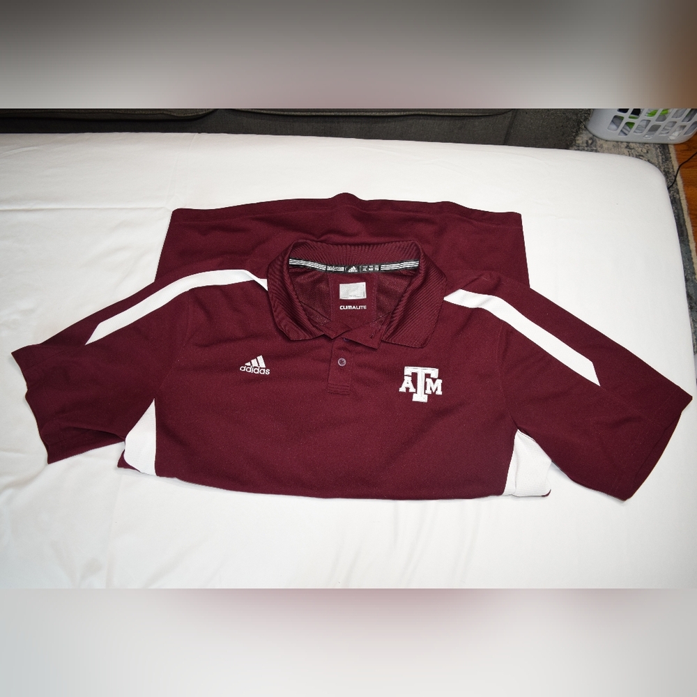 Men's Adidas Climalite Texas A&M polo, XL